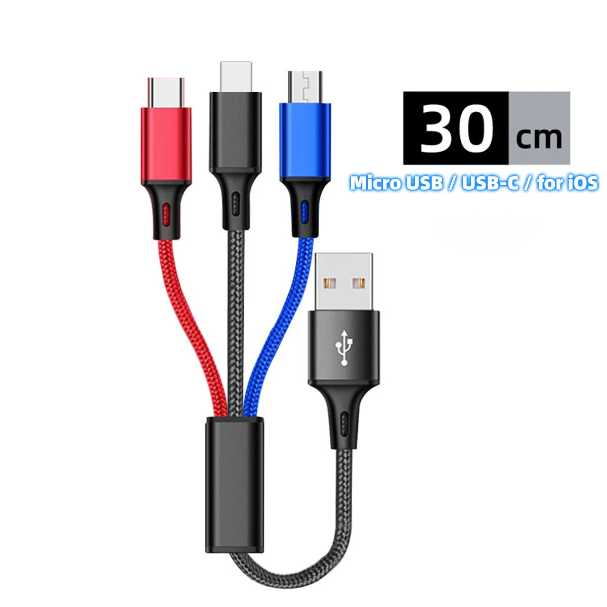 CABLE DE CHARGE RAPIDE 3 EN 1