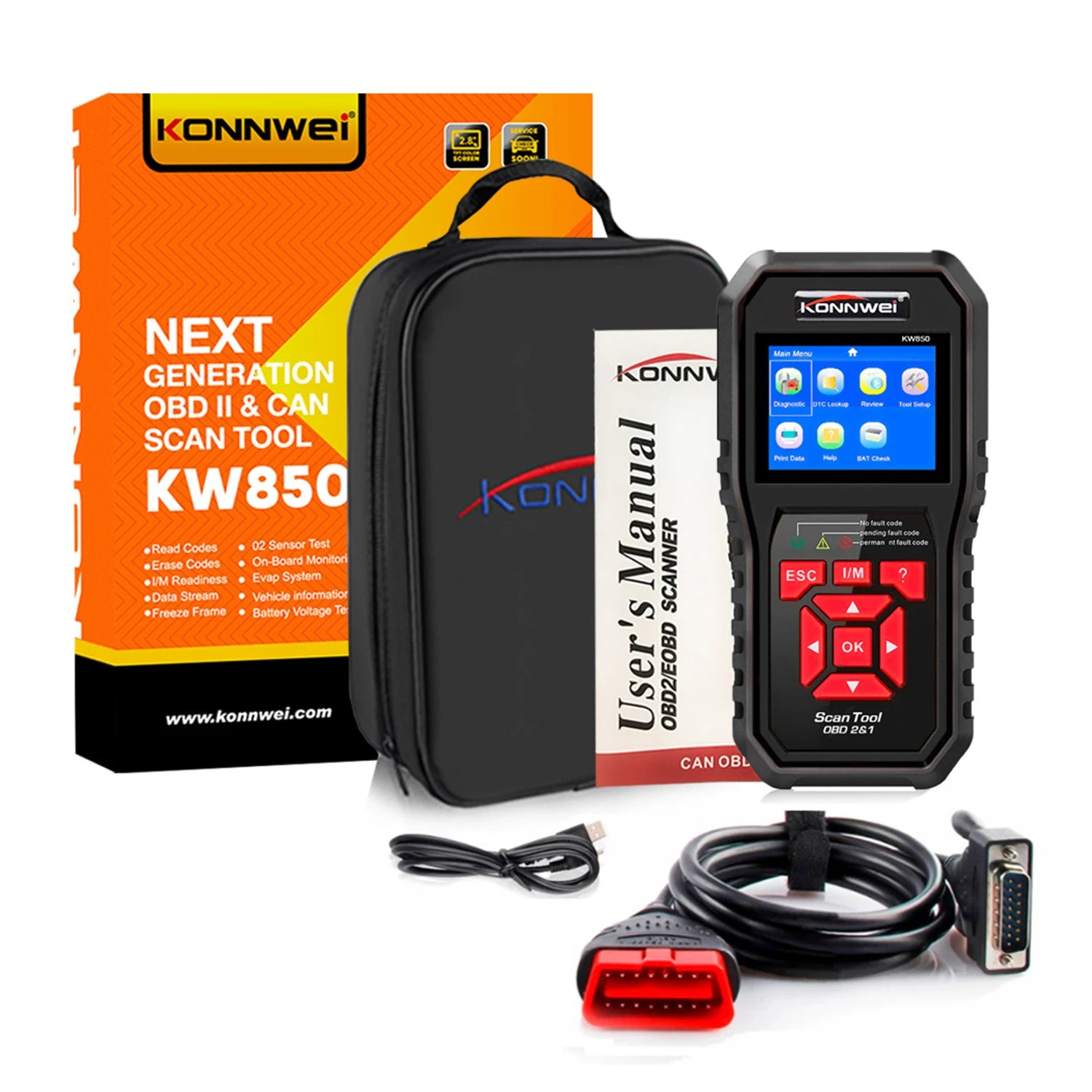 LECTEUR DE CODE OBD2 KONNWEI